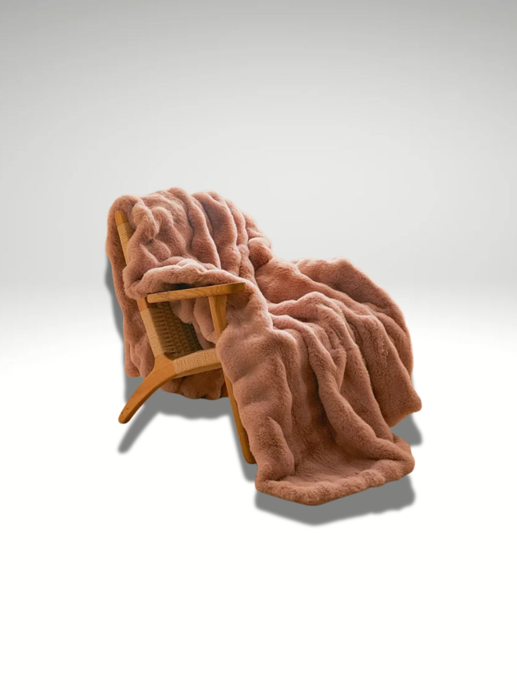 Plaid effet fourrure