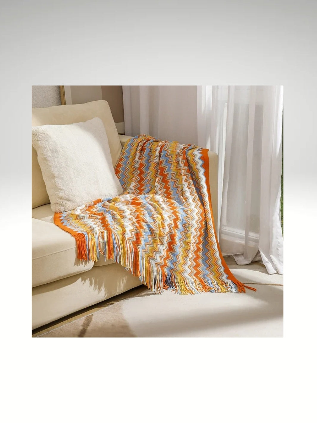 plaid façon tricot