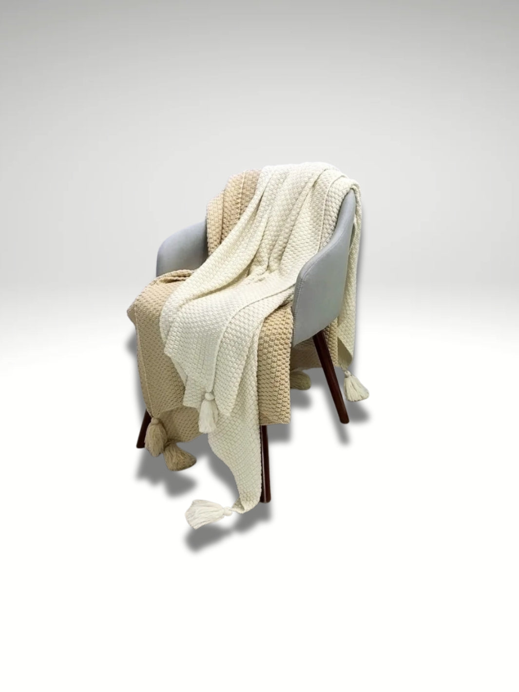 plaid en tricot pour déco