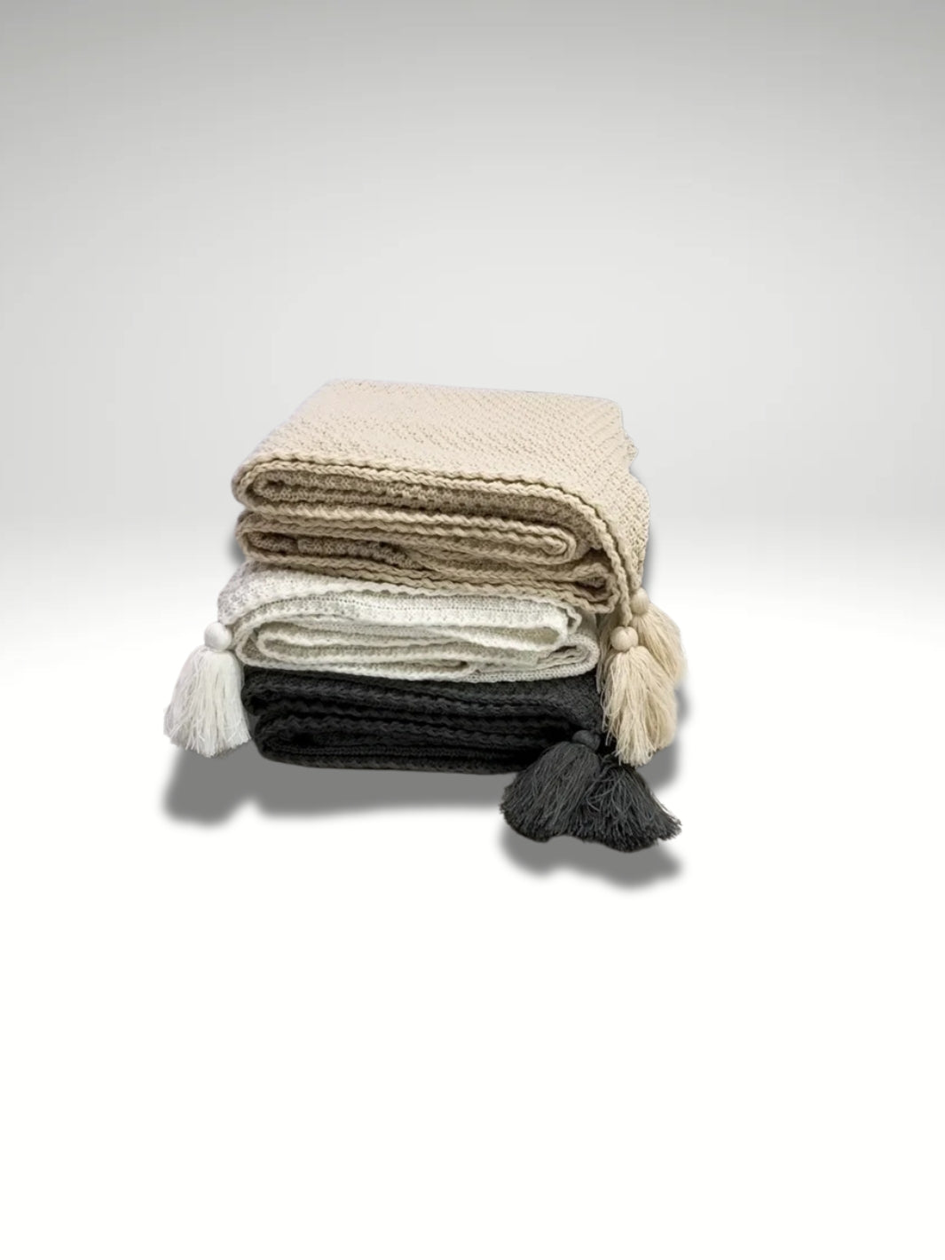 plaid en tricot pour déco