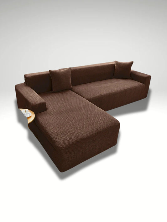 housse de canapé d'angle avec accoudoir