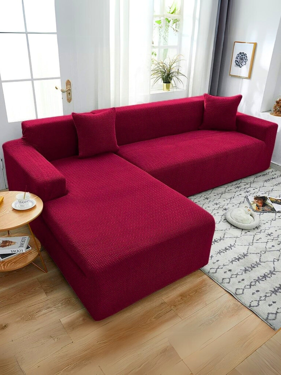 housse de canapé d'angle extensible