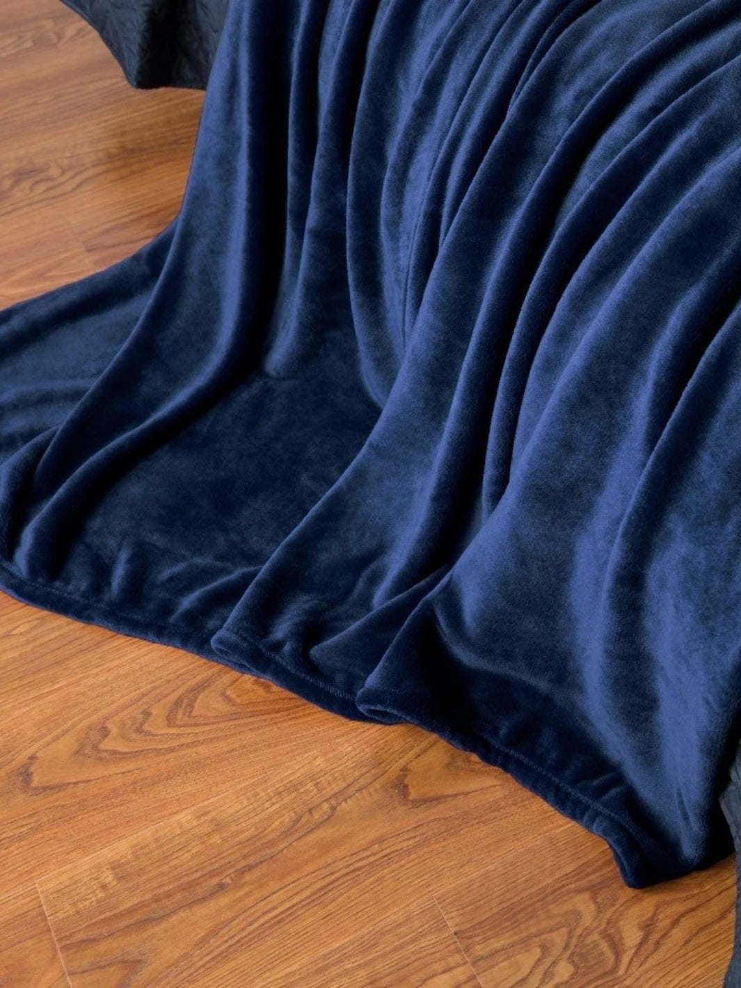 plaid polaire bleu
