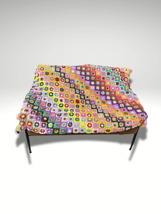 200 carrés au crochet pour couvertures jetés et plaids