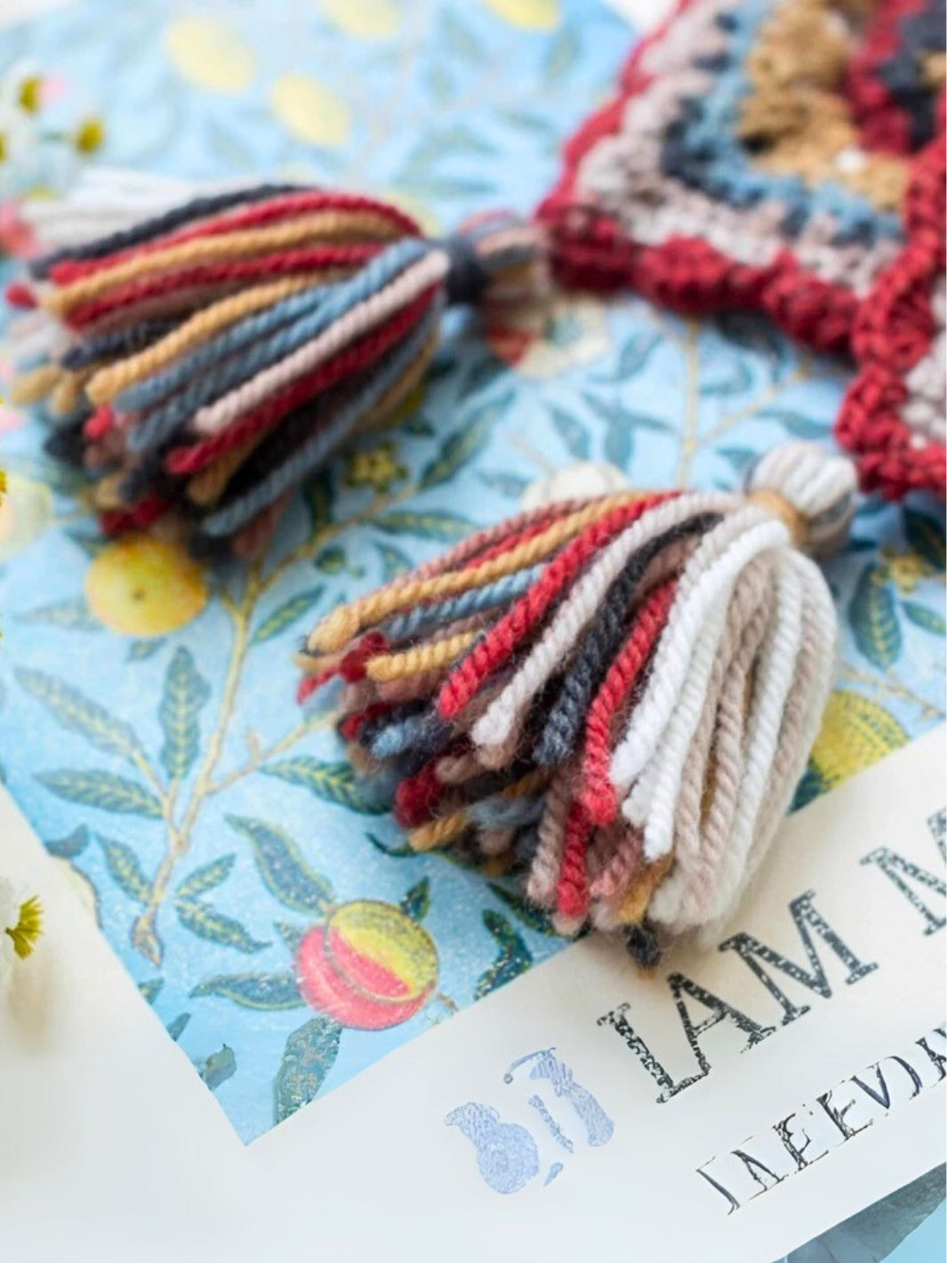 plaid carré crochet