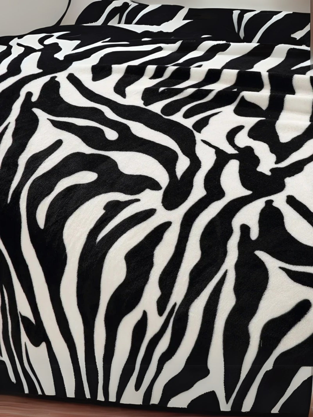 Couverture plaid zebre