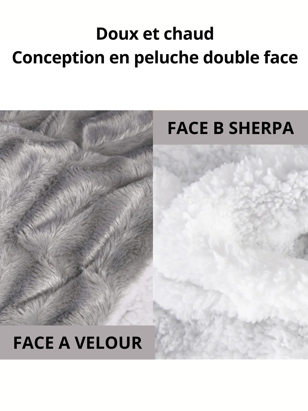 plaid polaire de luxe