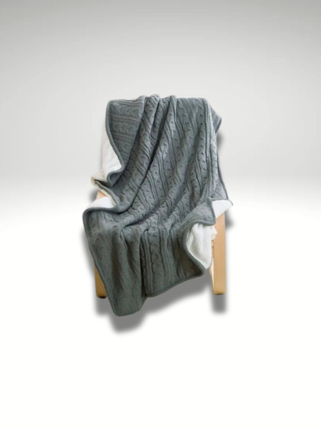 plaid fauteuil gris