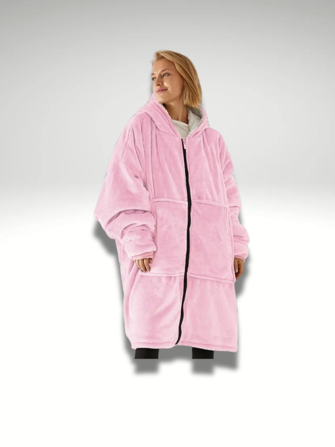 sweat plaid zippé