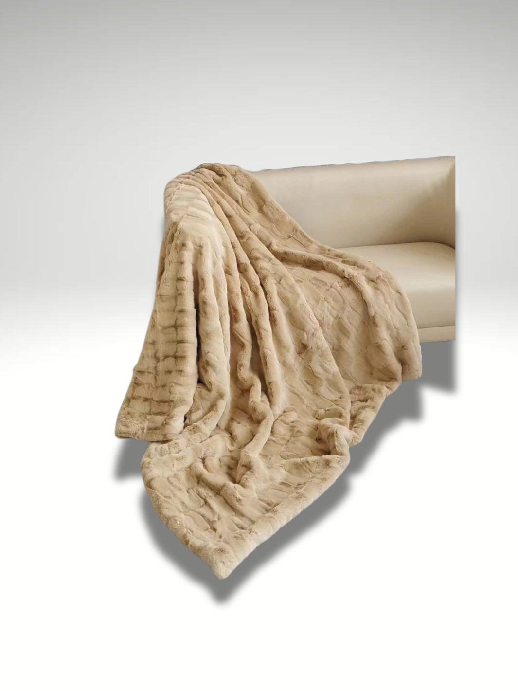 Plaid de luxe en fausse fourrure