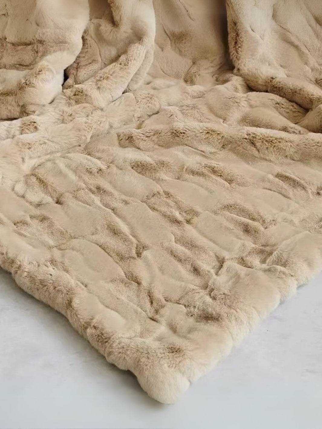 Plaid de luxe en fausse fourrure