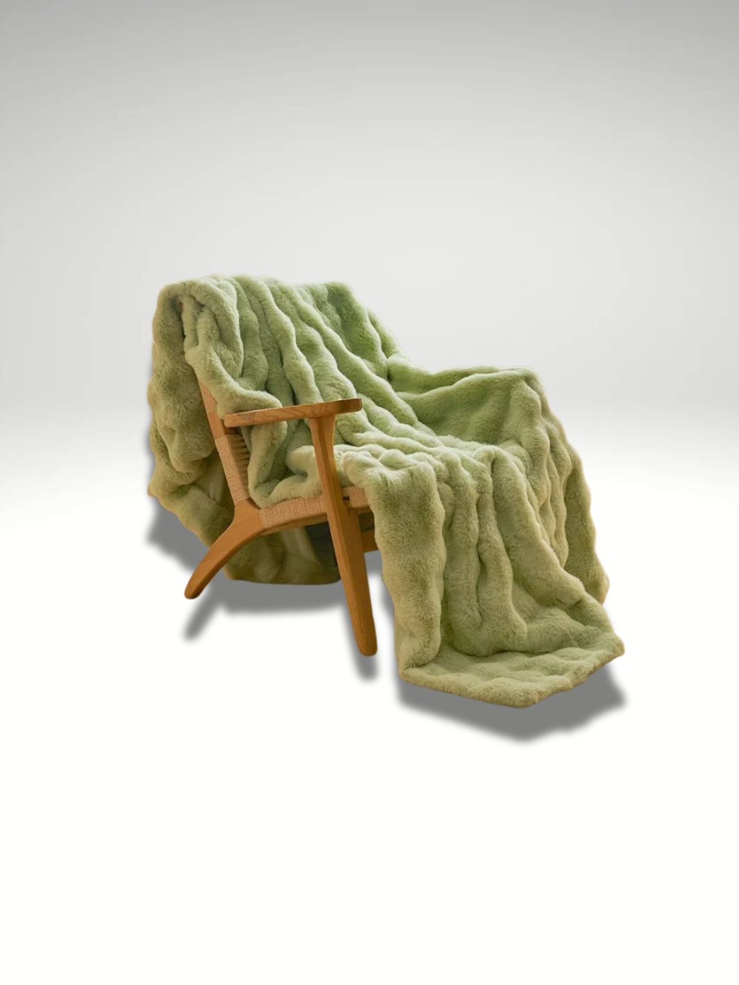 plaid de lit en fausse fourrure