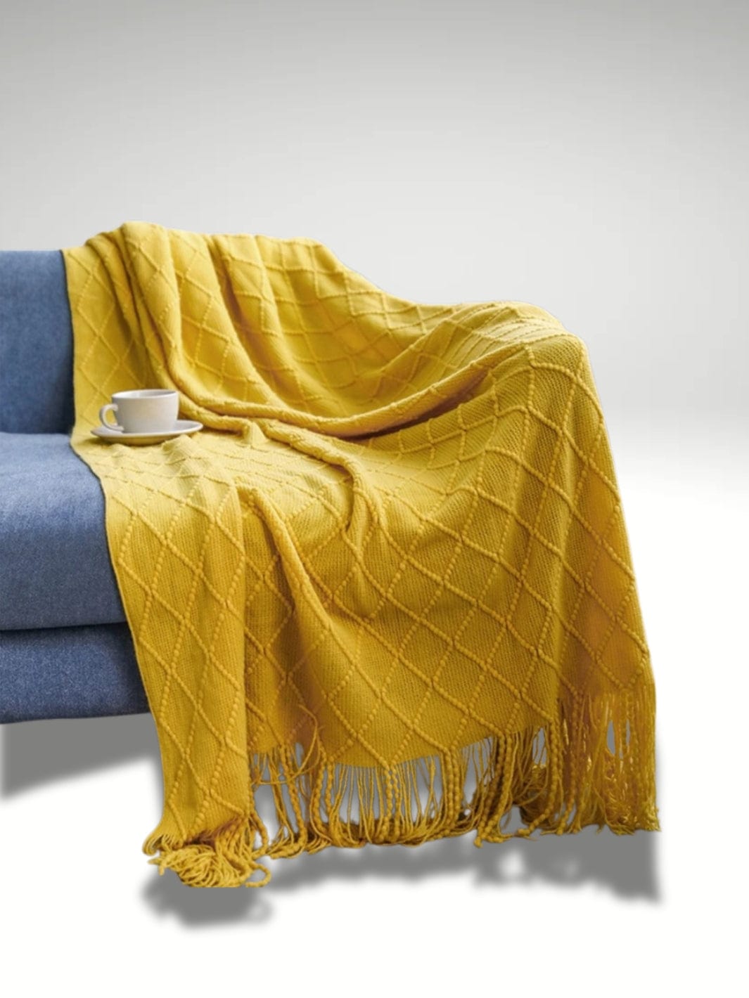 Casa plaid pour canapé | Jaune Jaune / 127x172cm