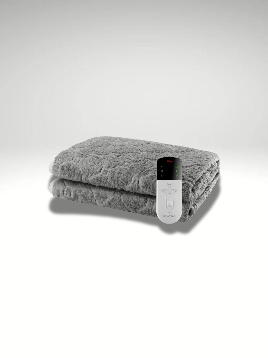 Couverture chauffante 1 personne Gris