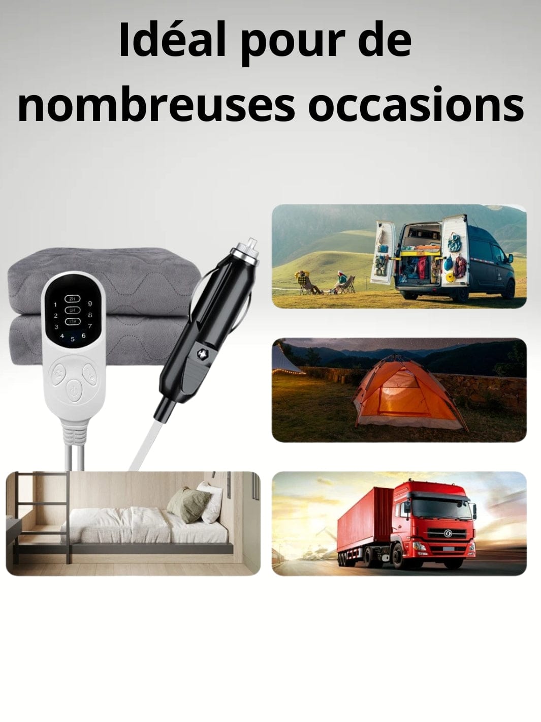 Couverture chauffante pour voiture