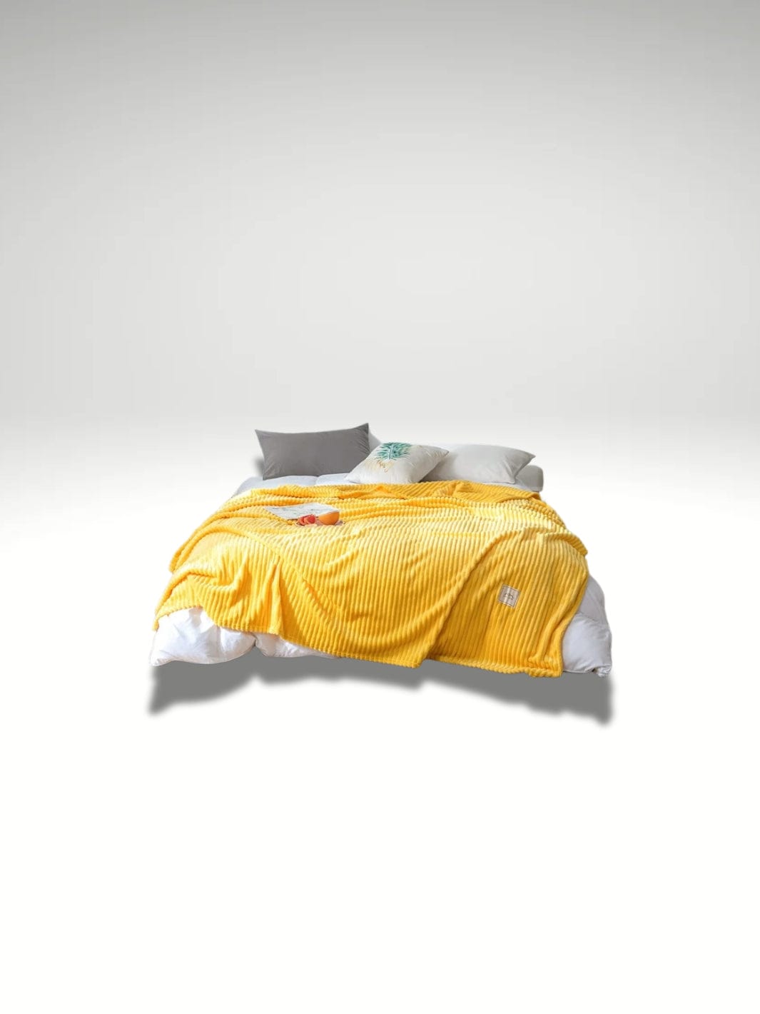 Couverture plaid chaude Jaune / 120x200cm