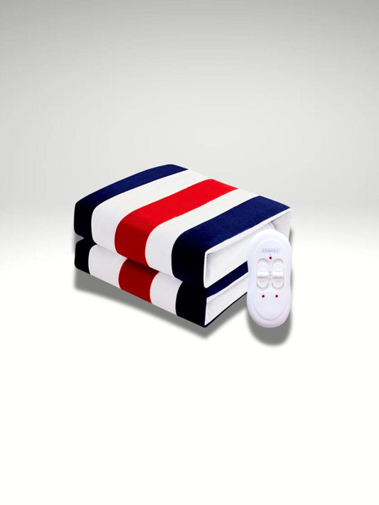 Grand plaid chauffant | Tri couleurs 150x180 150x180cm