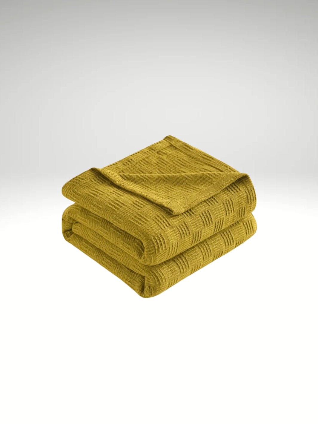 Grand plaid coton Vert Kaki / 180x200cm