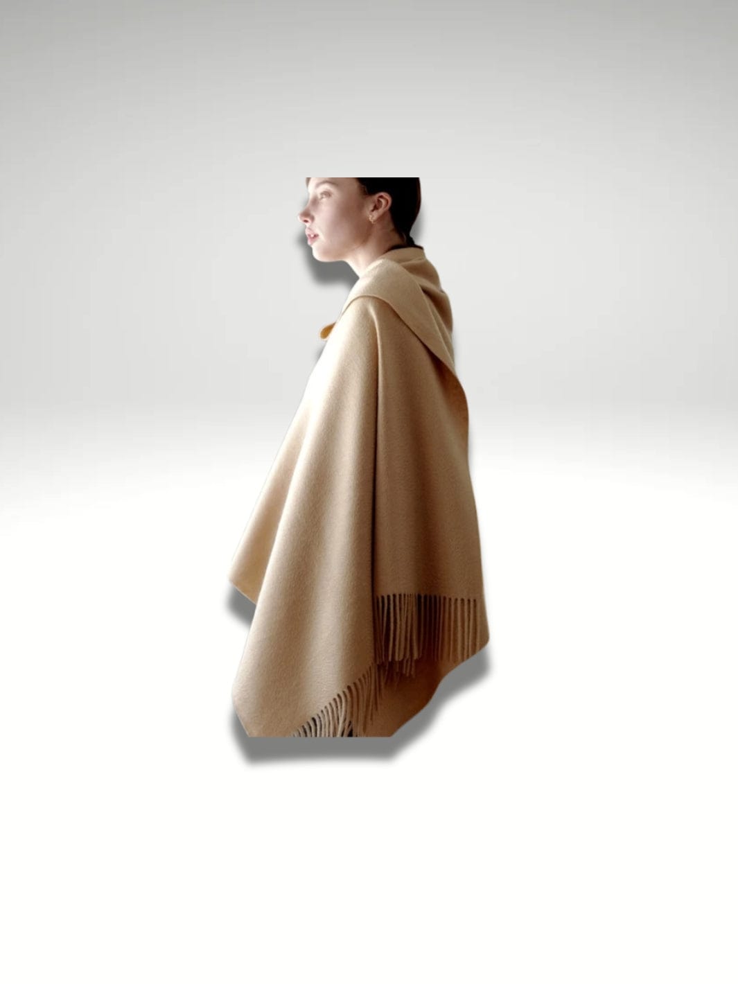 Grande écharpe châle femme Beige clair