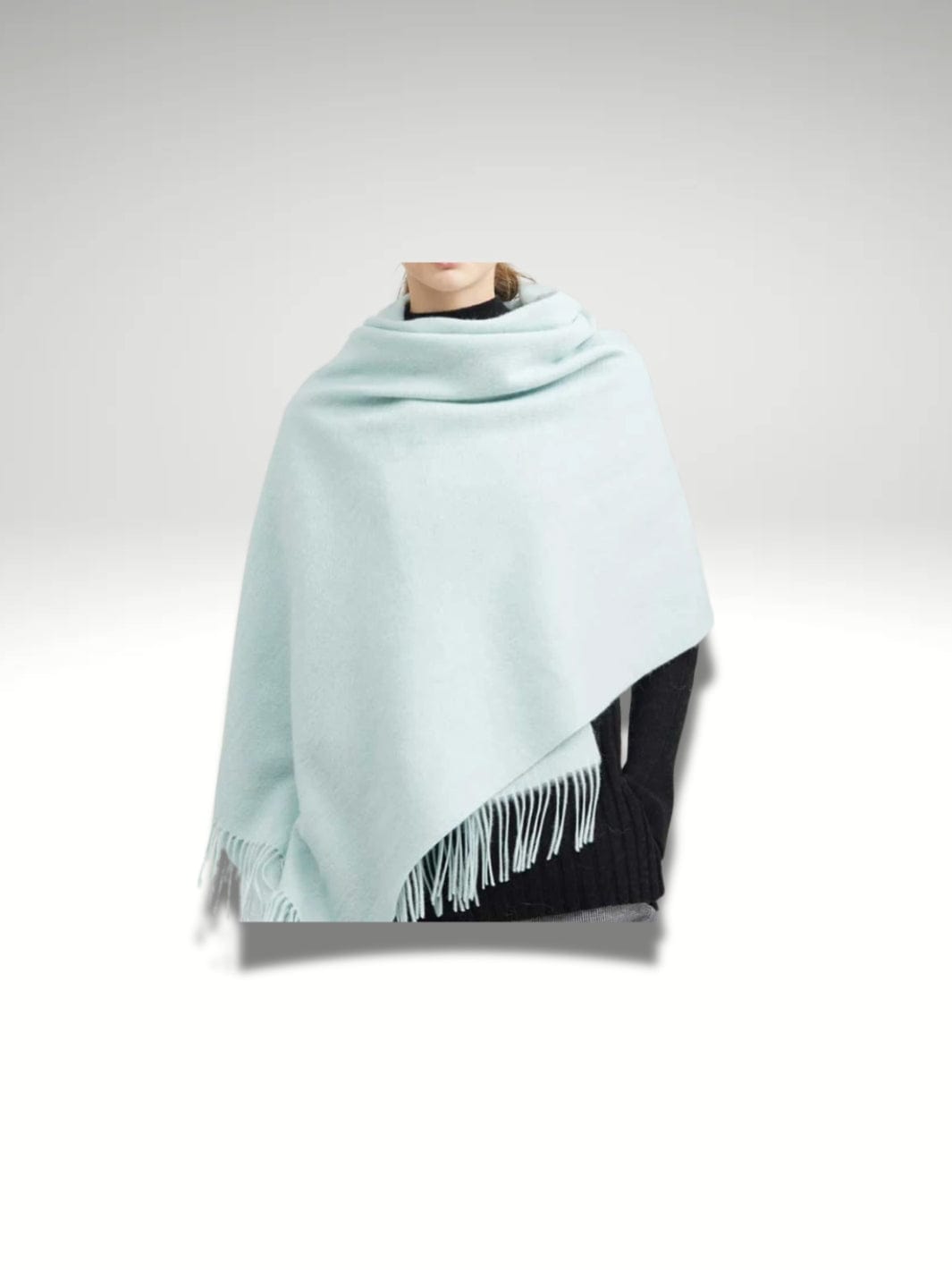 Grande écharpe châle femme Vert clair