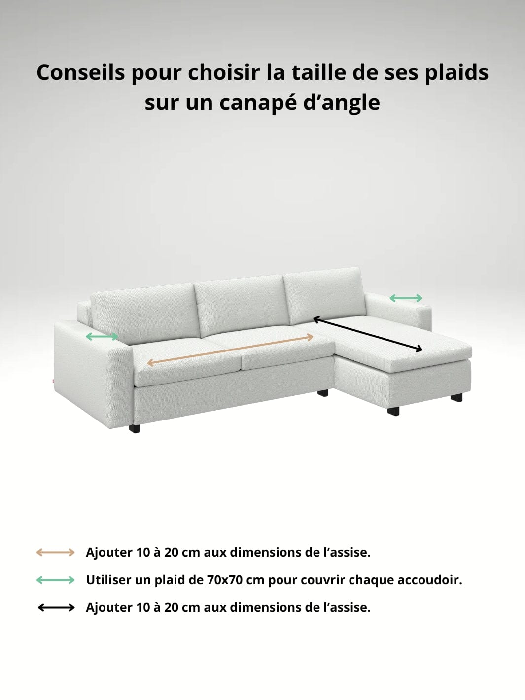 Plaid anti glisse pour canapé cuir | Vert