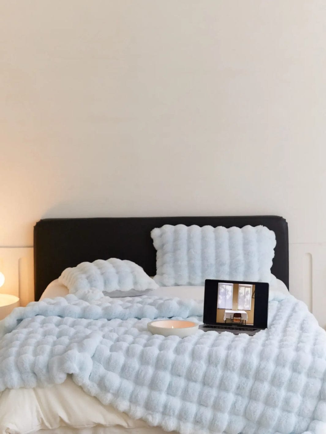 Plaid doux fausse fourrure