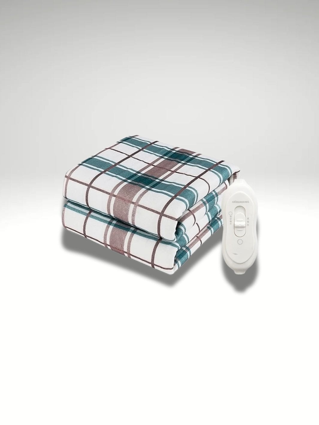 Plaid chauffant | Blanc à carreaux 70x150 70x150cm