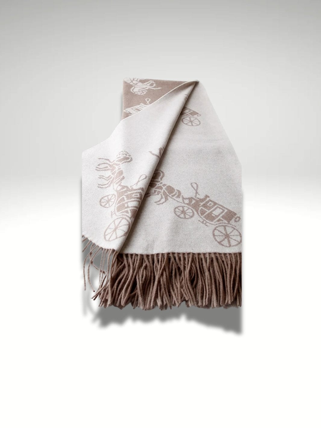 Plaid en laine Beige / 125x180cm