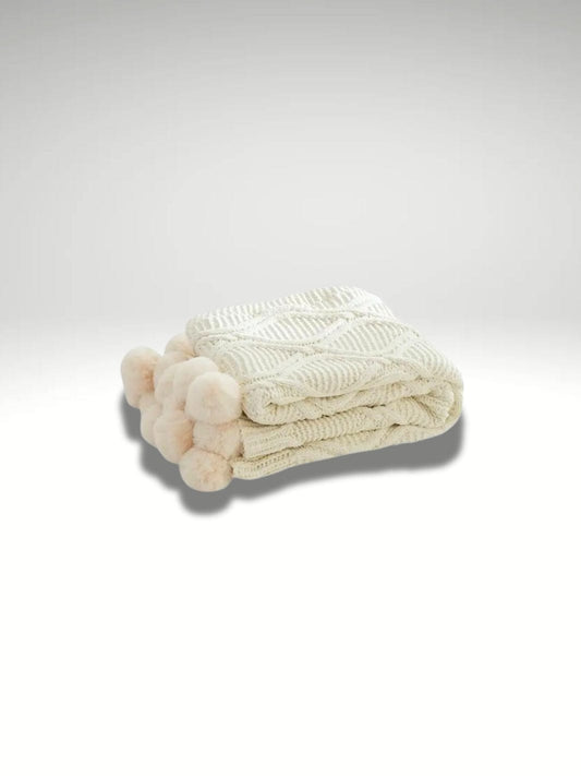 plaid blanc tout doux