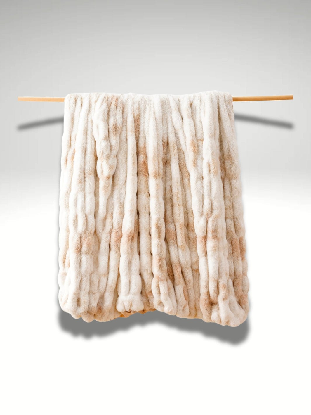 Plaid imitation fausse fourrure | Beige 127x152 Beige