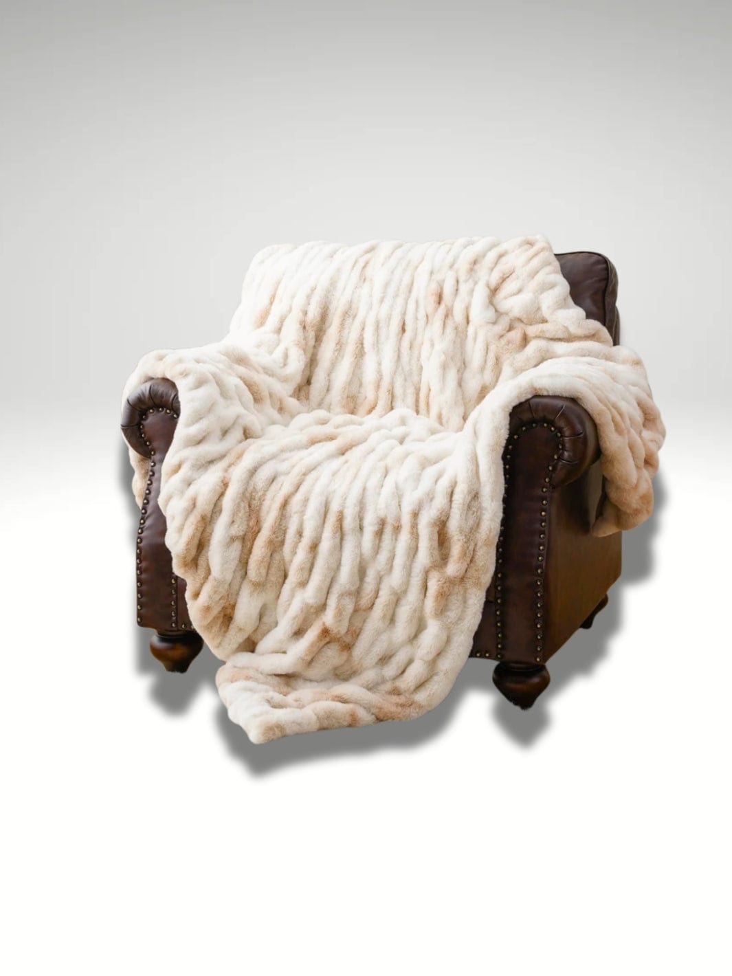 Plaid imitation fausse fourrure | Beige 127x152 Beige