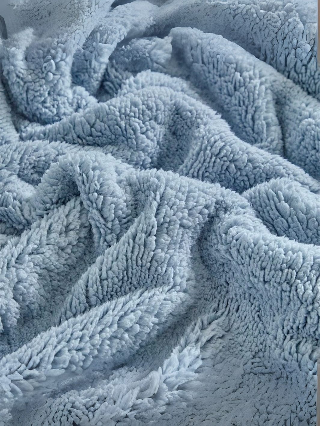 Plaid laine bleu