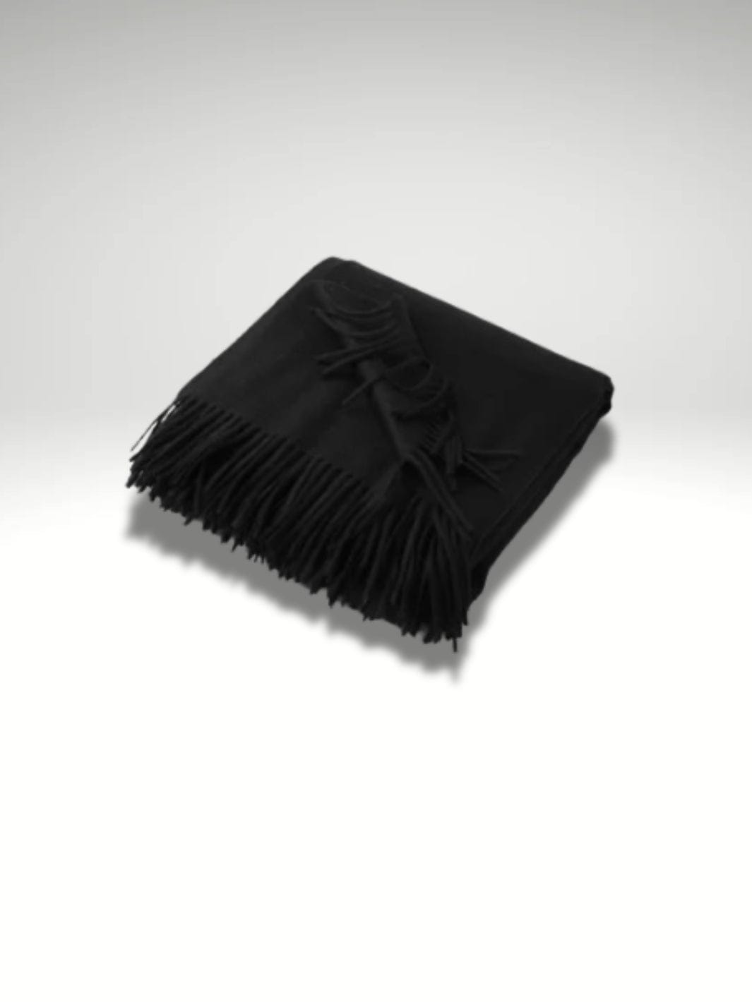 Plaid laine noir Noir / 120x200cm