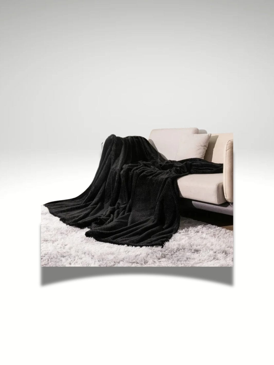 Plaid noir 220x240 Noir / 220x240cm