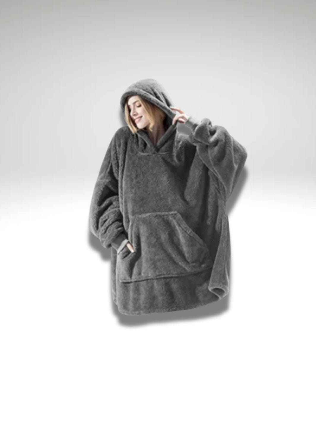 Plaid poncho xxl Gris / Taille unique