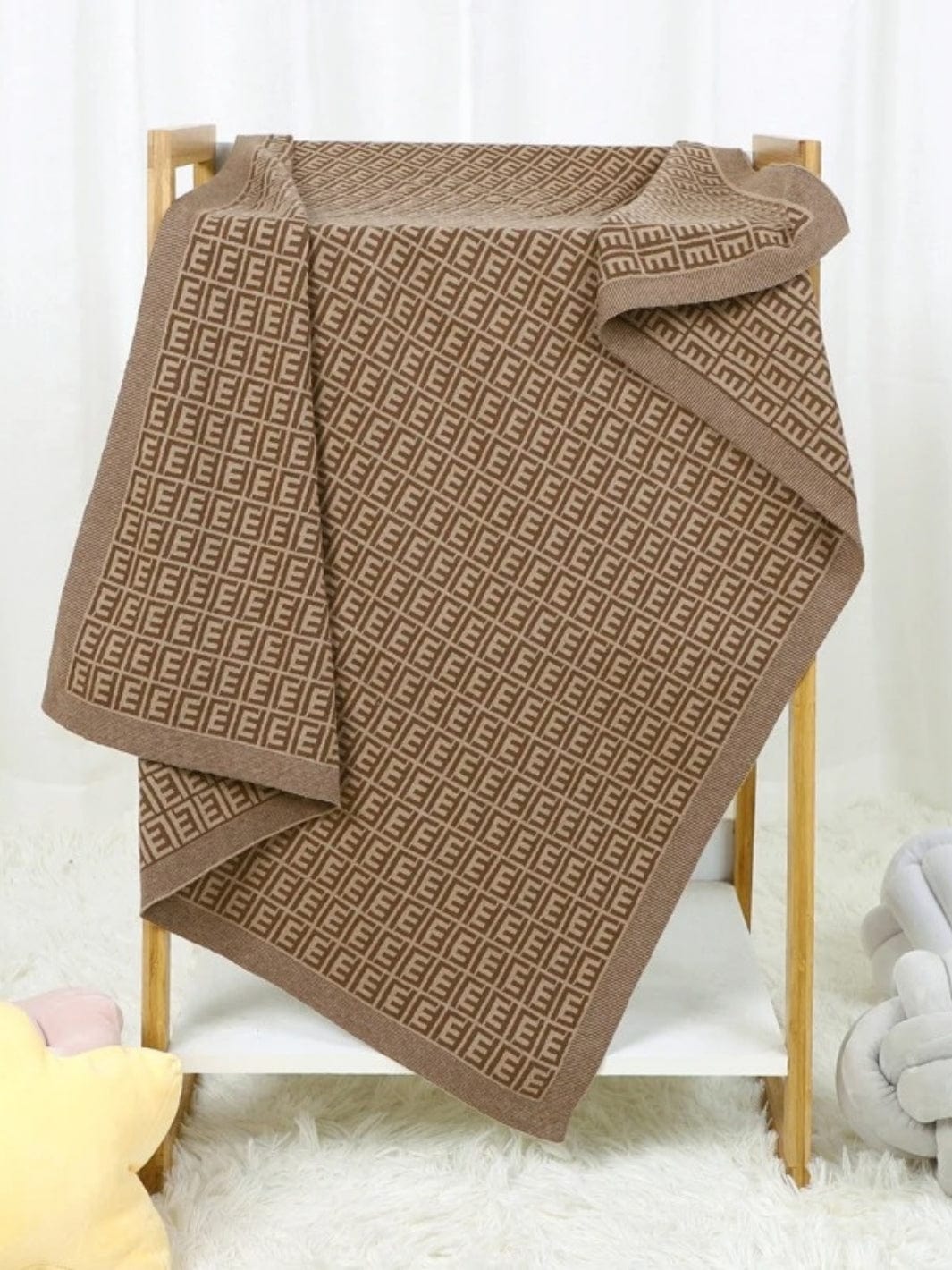 Plaid pour bebe | marron