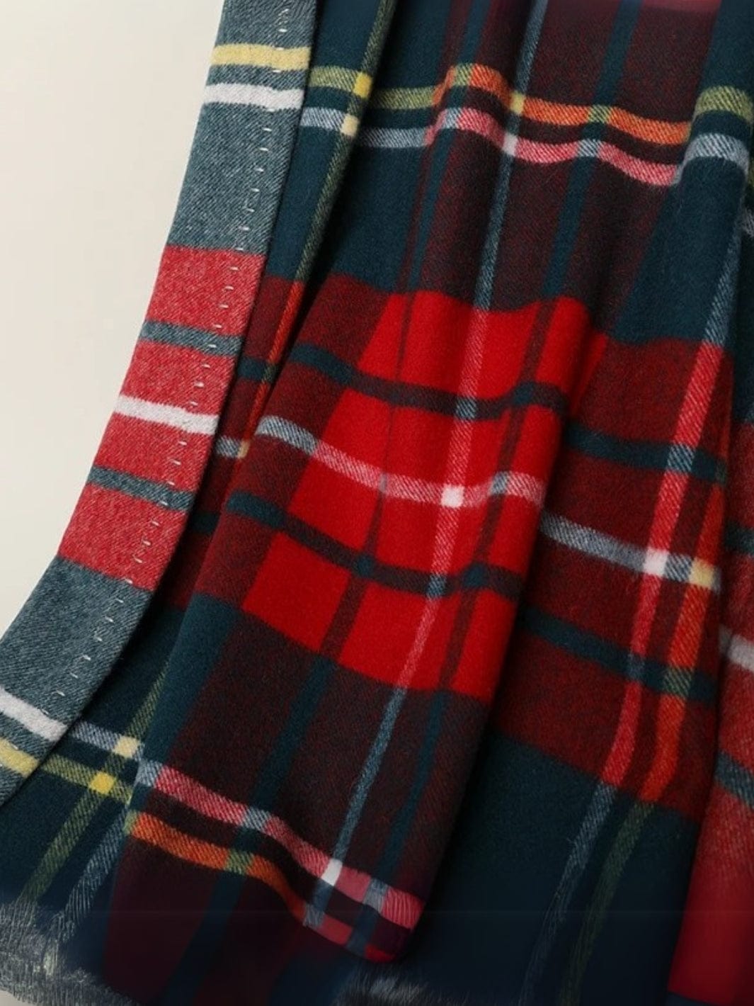 Plaid pure laine