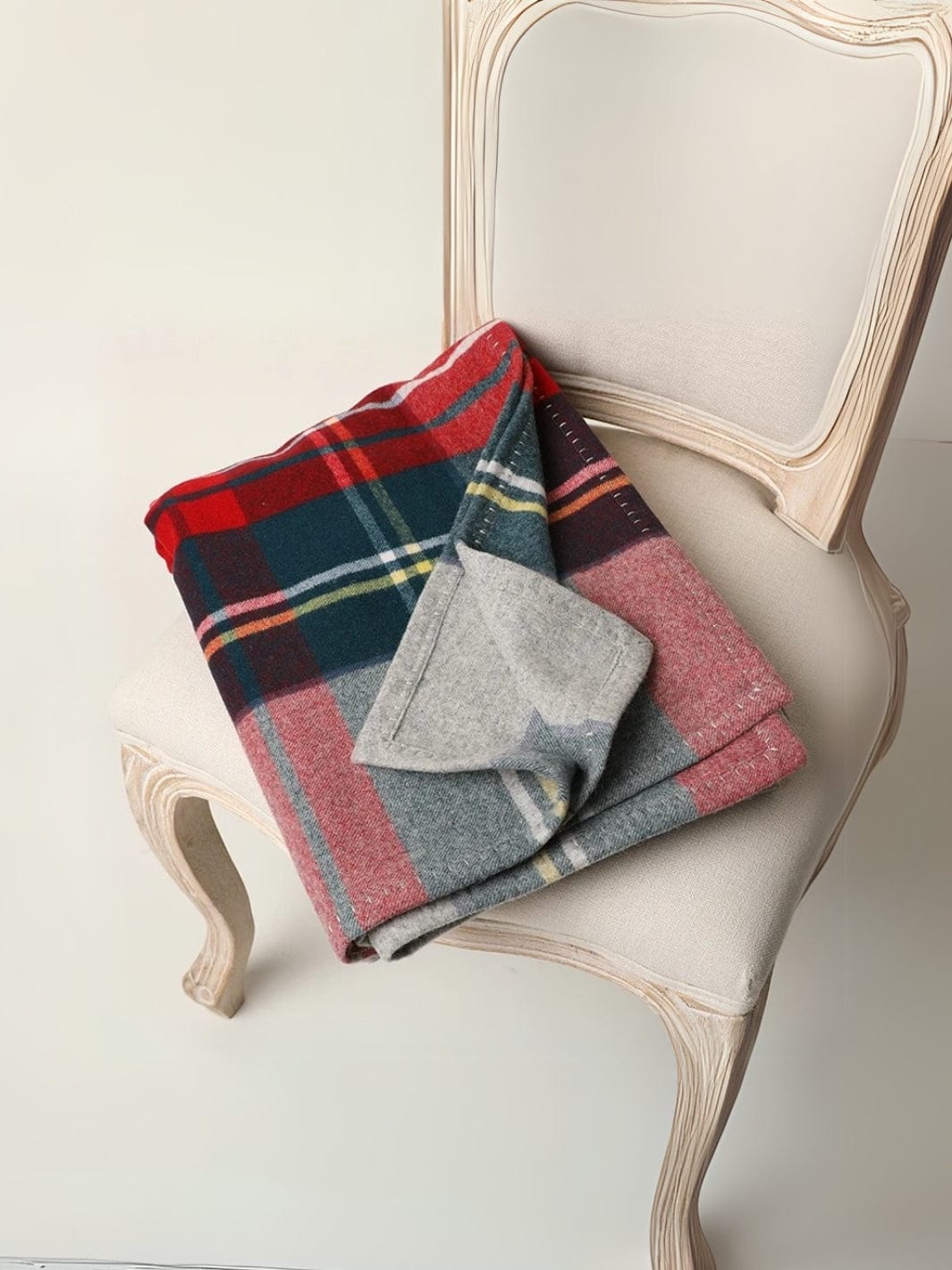 Plaid pure laine