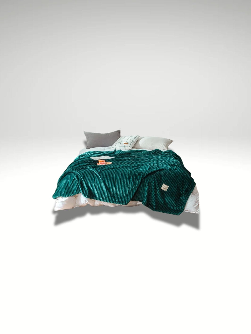 Plaid siege auto bébé Bleu canard / 70x100cm