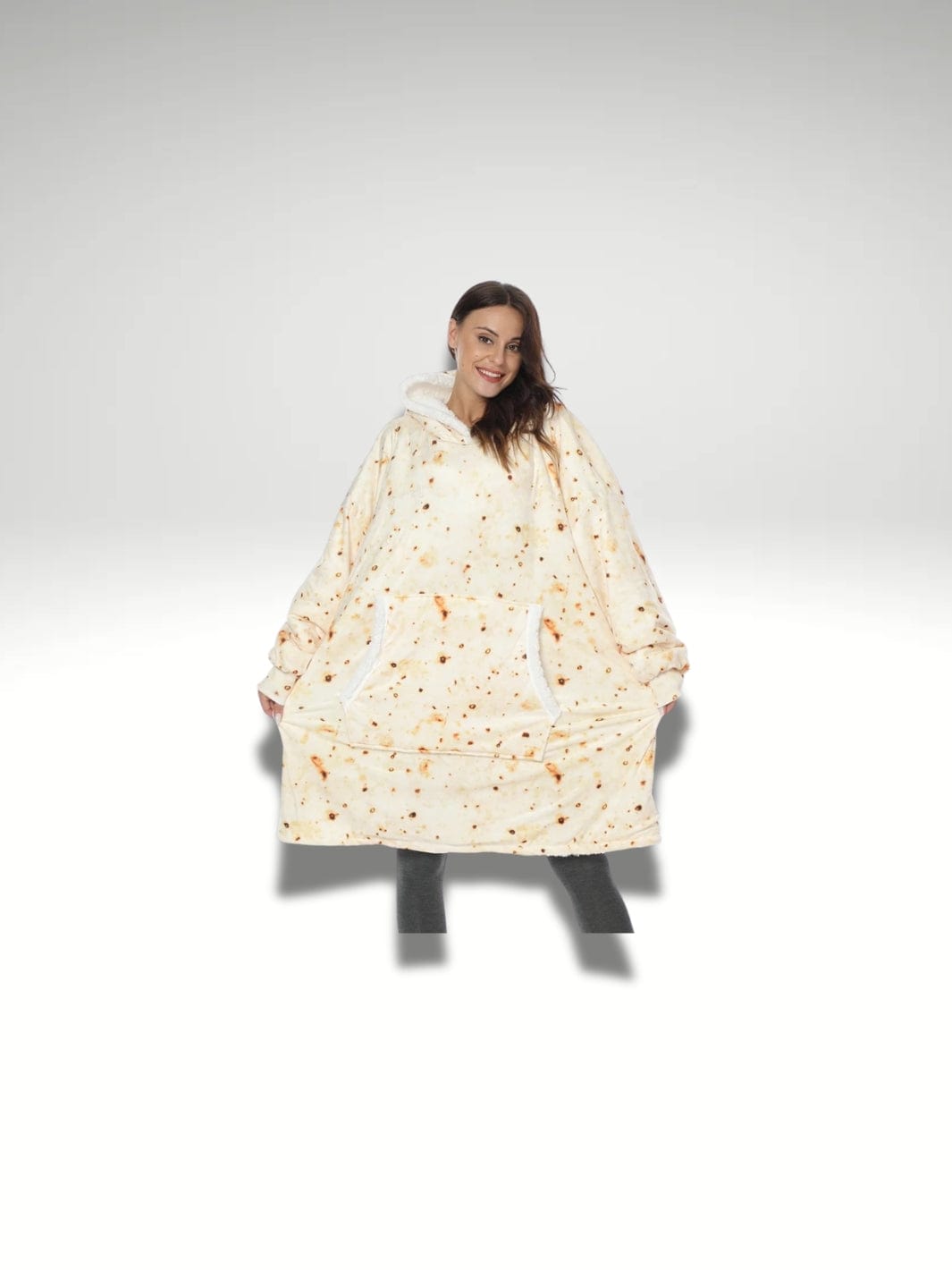 Plaid sweat avec manches | Couleur Pancake Pancakes