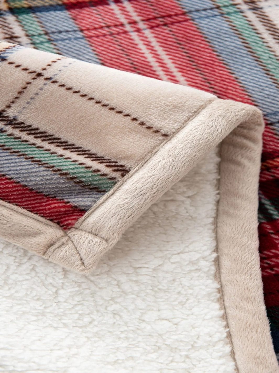 Plaid tartan ecossais Rouge / 130X160