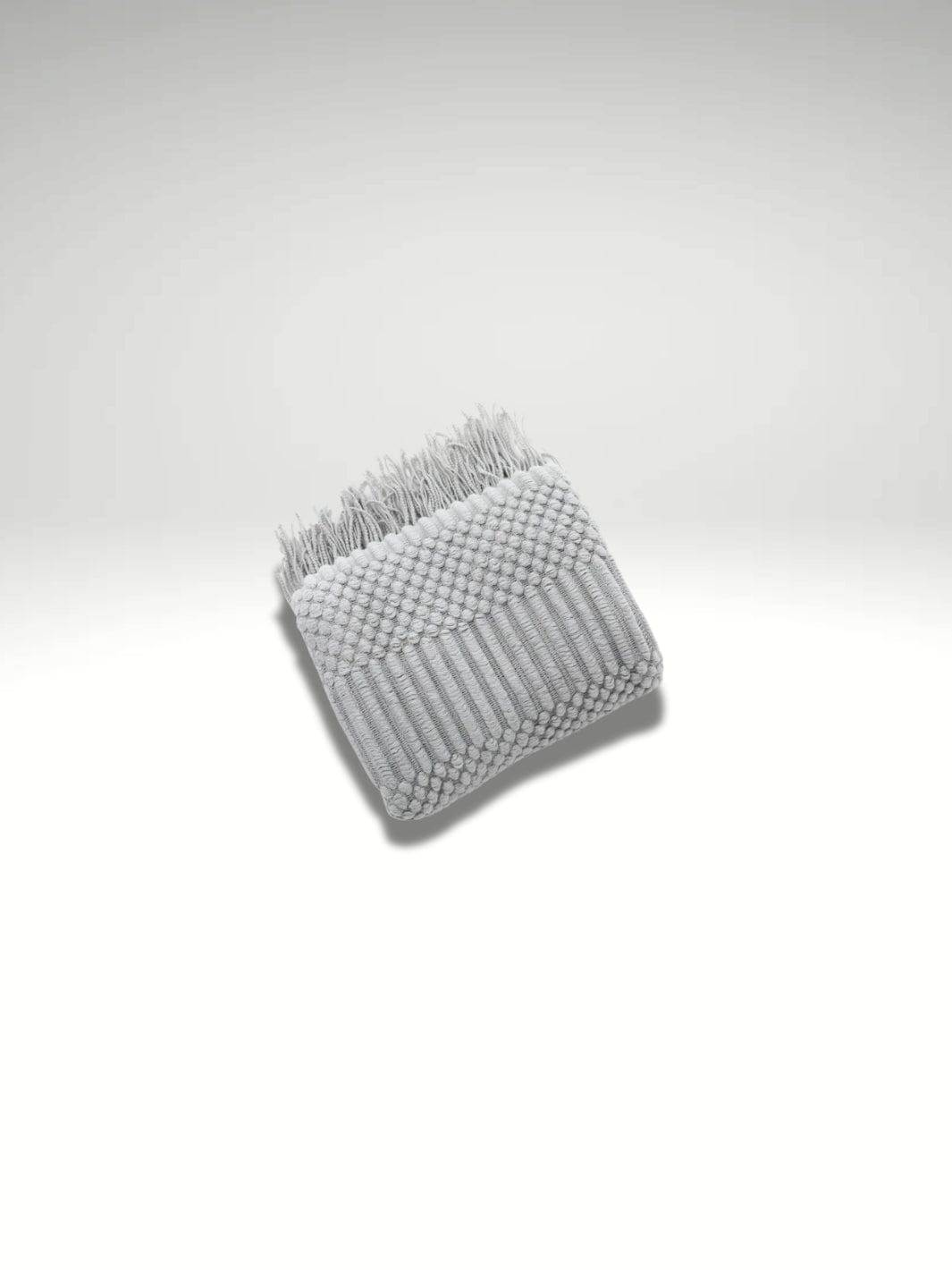 Plaid tricoté main | Gris lite DX Gris lite DX / 127x172cm