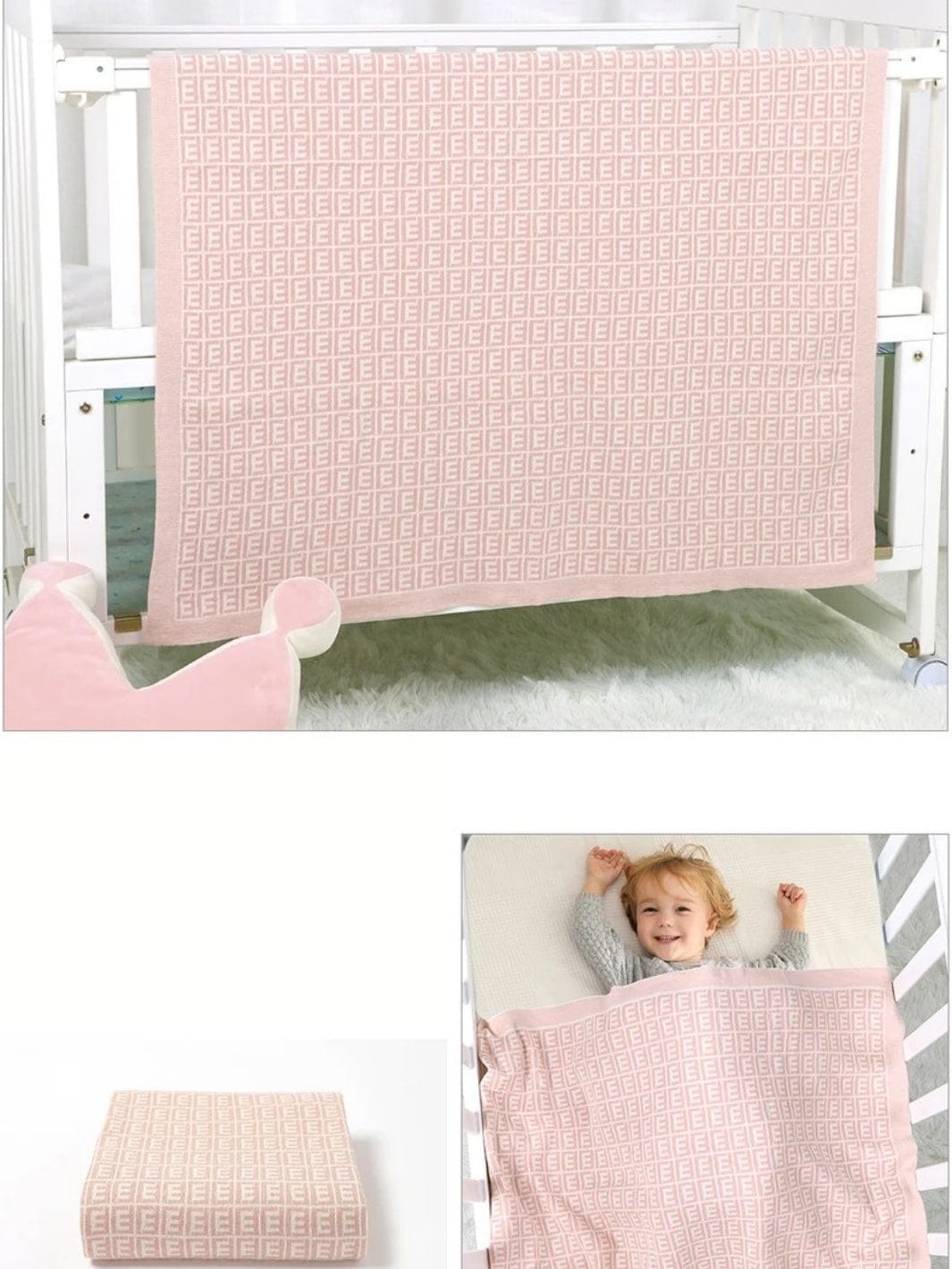 Plaids bebe | rose