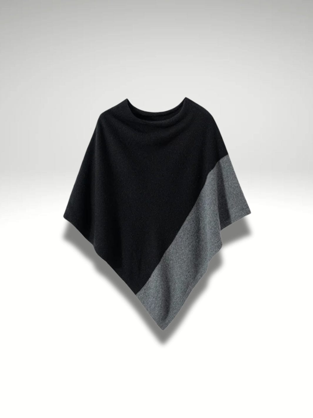 Poncho cachemire femme Noir
