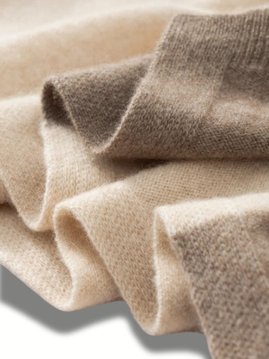 Poncho femme plaid | Beige Beige