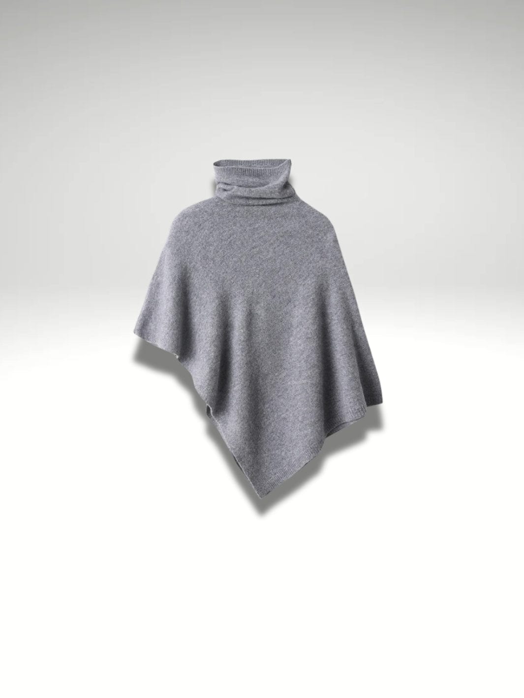 Poncho plaid polaire femme Gris
