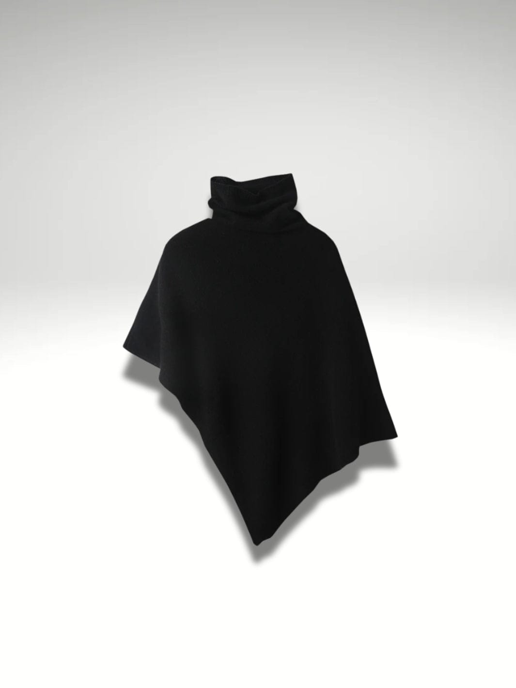 Poncho plaide Noir