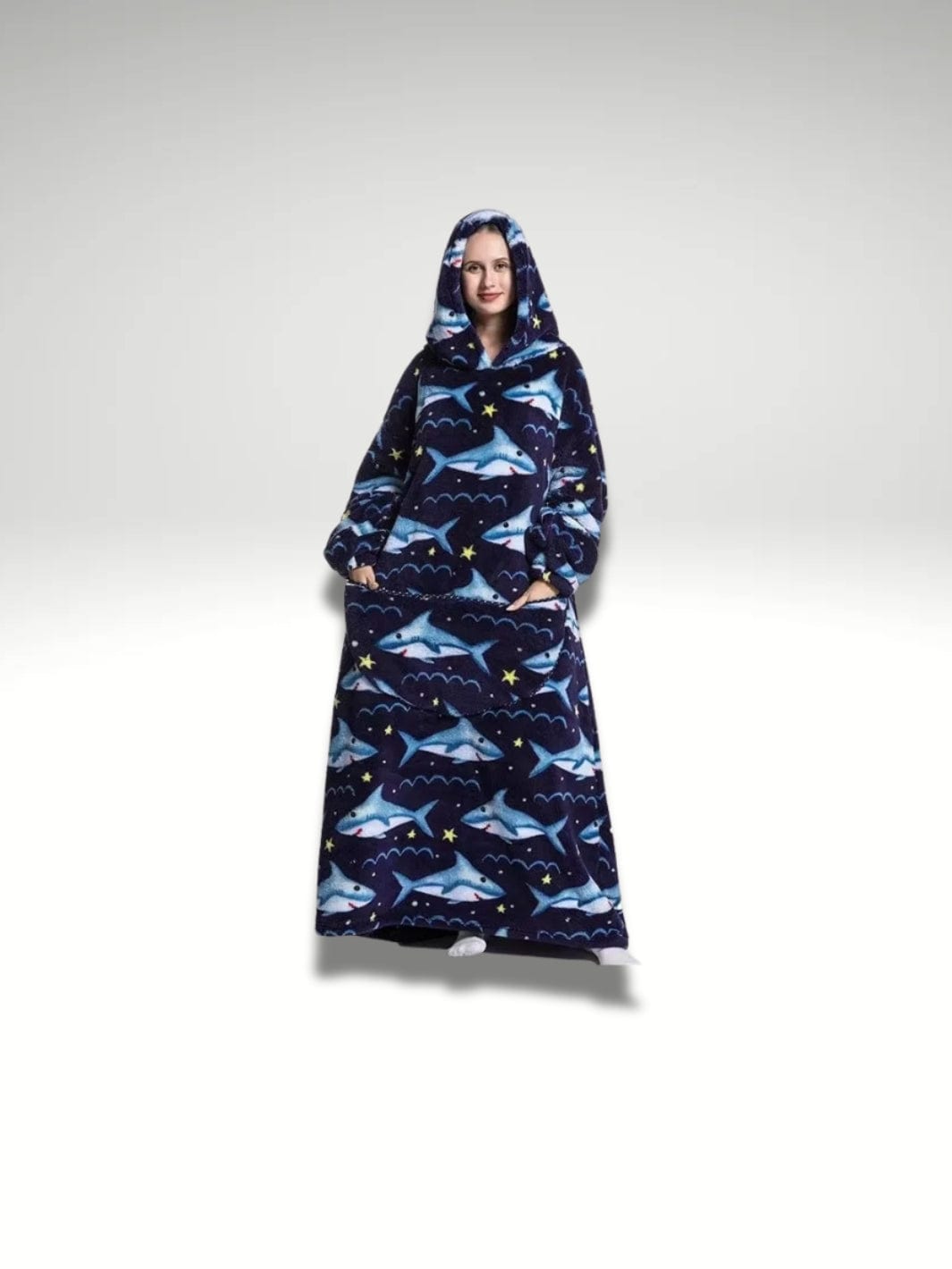 Sweat long plaid | Requin Requin / Sweat plaid long - 140cm