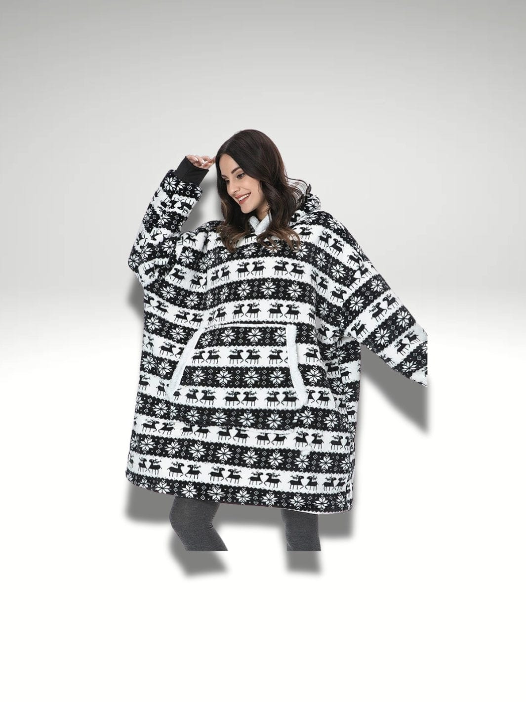 sweat plaid xxl femme