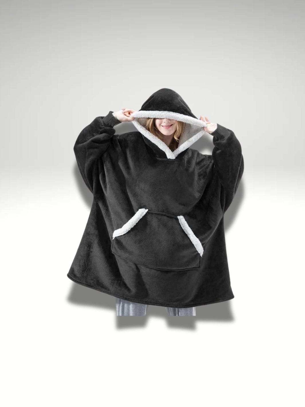 Sweat plaid femme | Noir Fusion Noir fusion